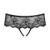 Obsessive Merossa - Sparkling Open Women's Thong - Black - 2XL/3XL