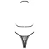 Obsessive Xenita - Sheer Patterned Bra Set (Gray)
