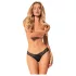 Obsessive Bella Rou - Floral Lace Panty (Black) - M/L