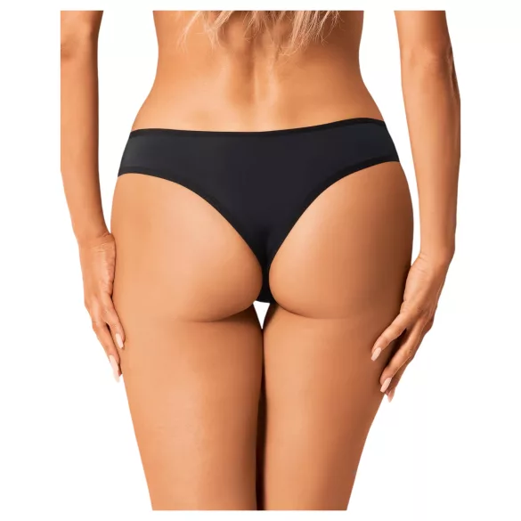 Obsessive Bella Rou - Floral Lace Panty (Black) - M/L