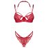 Obsessive Matildea - Lace Bra Set (Red) - L/XL