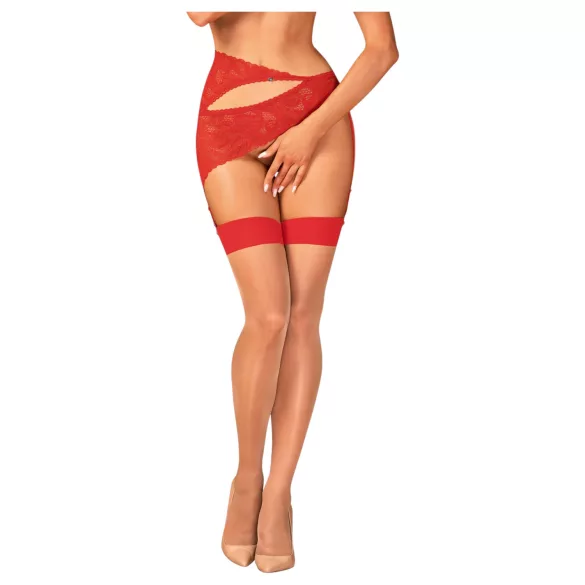 Obsessive Aloisa - Lingerie Gift Set - 6 Pieces (Red)