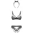 Obsessive Naughty Maid - three‑piece maid costume (black and white)