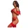 Obsessive Gifty - three‑piece set with suspenders (red)