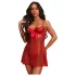 Obsessive Gifty - babydoll and thong set (red)