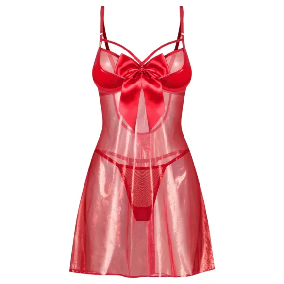 Obsessive Gifty - babydoll and thong set (red)