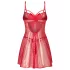 Obsessive Gifty - babydoll and thong set (red) - L/XL