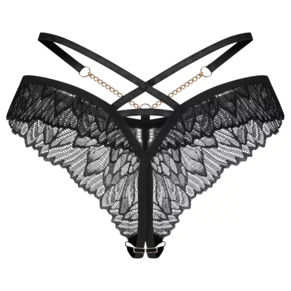 Obsessive Matildea - open lace thong (black)