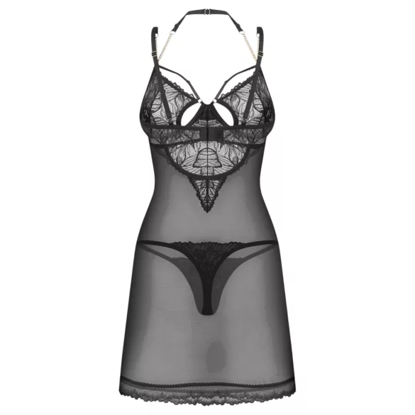 Obsessive Matildea - chemise and thong set (black)