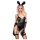Chilirose - Bunny Costume - Black (4 Pieces) (S/M)