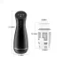 Men's Play - Suction & Vibration Warming Masturbator (Black)