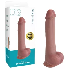 Natural Play - silicone dildo 24 cm (natural)