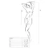 Passion BS027 - fishnet mini dress (white) - S-L