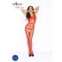 Passion BS032 - Red Fishnet Open-Back Bodysuit (S-L)