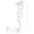 Passion BS050 - Heart & Floral Lace Set (White) - Sizes S-L