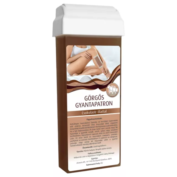 Roll-On Wax Cartridge with Wide Roller (100ml) - Chocolate Scent