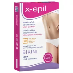 X-Epil Ready-to-Use Wax Strips 12-Pack - Bikini/Underarm