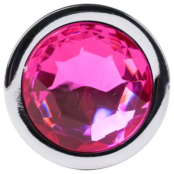 Desirel Pink Jewel S - Silver-Pink Anal Plug