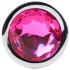 Desirel Pink Jewel S - Silver-Pink Anal Plug