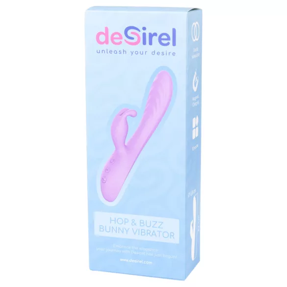 Desirel Hop & Buzz Bunny - Rabbit Ear Clitoral Vibrator (Purple)