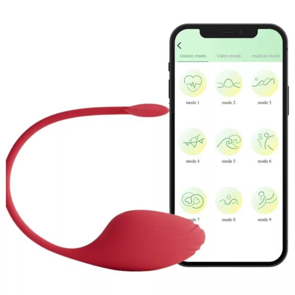 Funny Me – Smart Vibrating Egg with Devil Fork (Red)