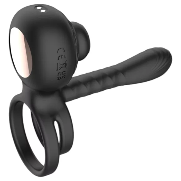 Biu-Biu - Couples Vibrator with Ring (Black)