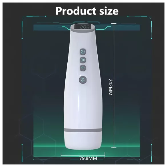 Lonely - Suction & Warming Masturbator with Sound Effects (White)