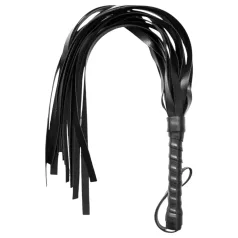 Sunfo - Black Faux Leather Whip
