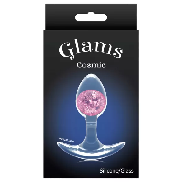 NS Novelties - Transparent Anal Plug - S (Pink)