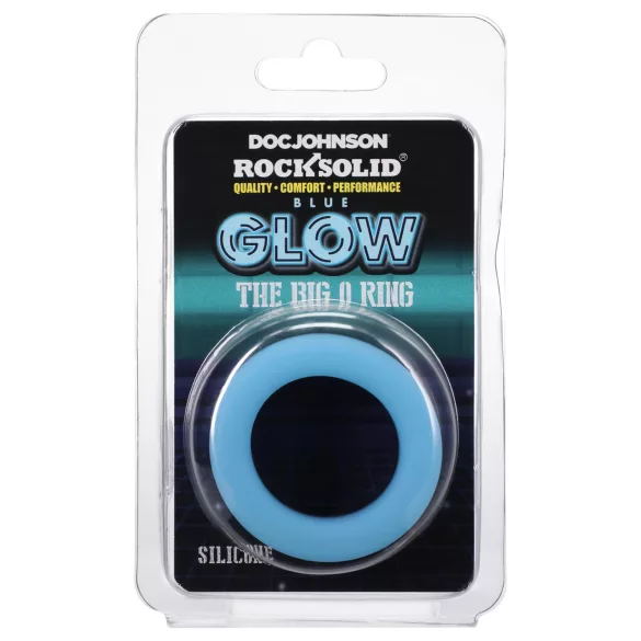 Doc Johnson The Big O - Glow-in-the-Dark Blue Ring