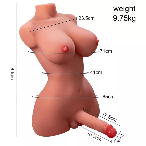 XISE Hermosa Lady Boy - Vibrating Torso with Thrusting Feature