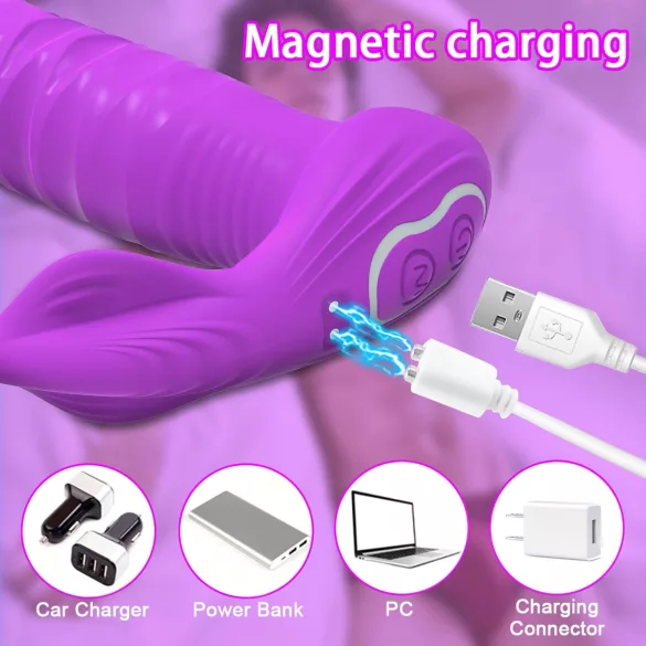 AlvUp - Smart Thrusting Anal Vibrator (Purple)