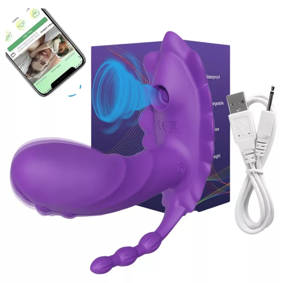 AlvUp - App-controlled wearable vibrator (purple)