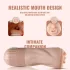 Lonely Lifelike Mouth Masturbator with Vibration and Suction Function