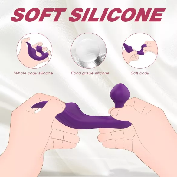 Sex HD Chomper - Waterproof Clitoral & Anal Vibrator (Purple)