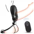 Sex HD - adjustable vibrating penis ring with remote control (black)