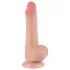 Sliding-Skin - double-layer dildo with suction cup - 19.5 cm (flesh)