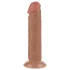 Lovetoy Sliding-Skin - Suction Cup Dual-Layer Dildo - 20cm (Natural)