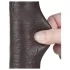 Lovetoy Sliding-Skin - Suction Cup Double-Layer Dildo - 20.8cm (Brown)