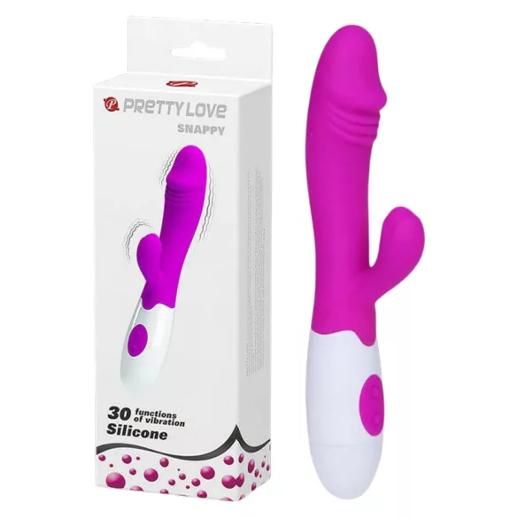 Pretty Love Snappy - waterproof, clitoral-arm G-spot vibrator (purple)