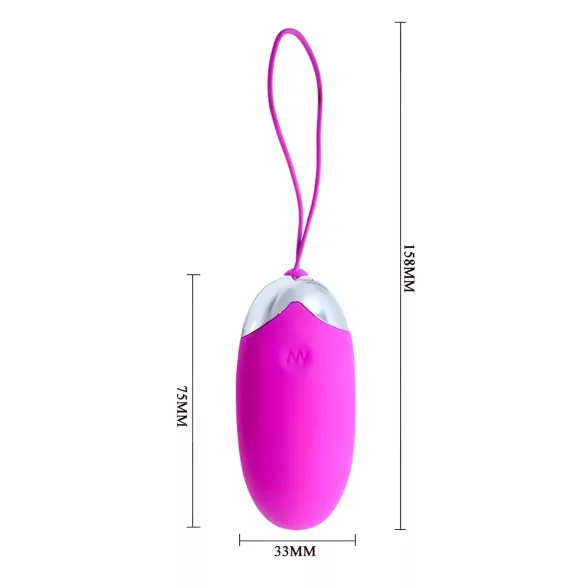 Pretty Love Berger - wearable rechargeable wireless vibrating egg (pink)