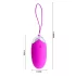 Pretty Love Berger - wearable rechargeable wireless vibrating egg (pink)