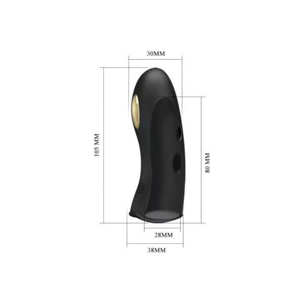 Pretty Love Marico - Electro Stimulation Finger Vibrator (Black)