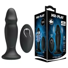   MR. PLAY - Rechargeable Radio-Controlled Anal Vibrator (Black)
