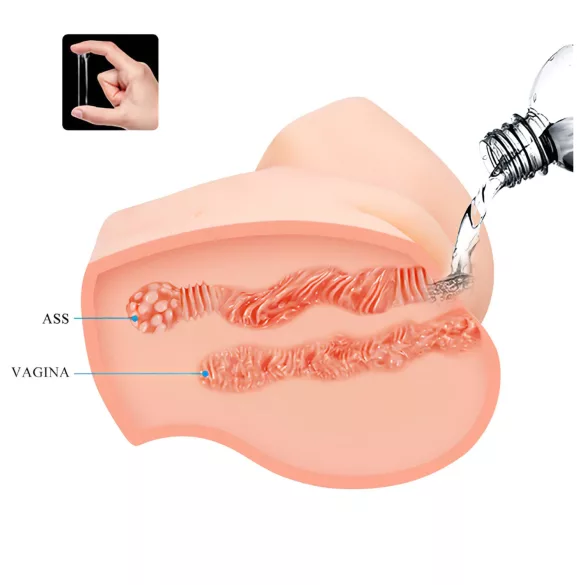 Crazy Bull - Lifelike Vibrating Masturbator (Natural)