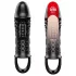 Pretty Love Cecelia - ribbed vibrating penis sleeve (black)