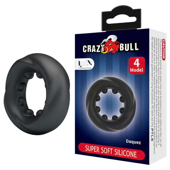 Crazy Bull - Vibrant Black Penis Ring