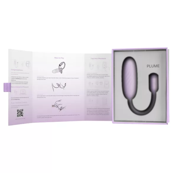 Svakom Plume - 2‑in‑1 vibrating love egg (purple)