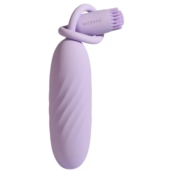 Svakom Plume - 2‑in‑1 vibrating love egg (purple)
