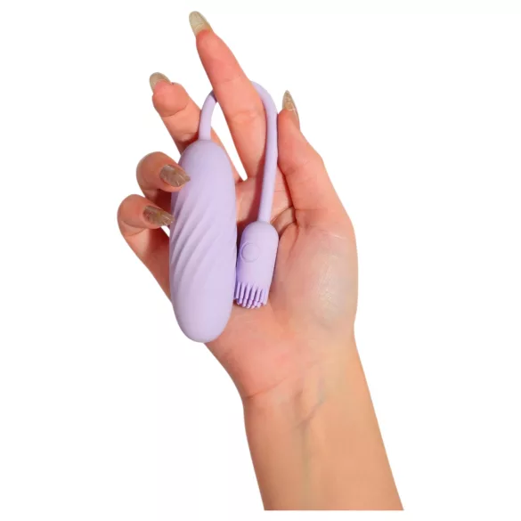 Svakom Plume - 2‑in‑1 vibrating love egg (purple)